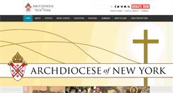 Desktop Screenshot of ny-archdiocese.org