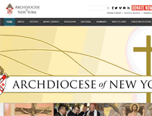 Tablet Screenshot of ny-archdiocese.org